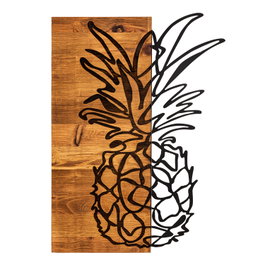 Wallity Bahama Accesorio Decorativo de Pared Negro y Nogal